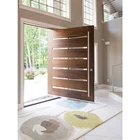 US Villa Main Entry Door Modern Design Pivot Wood Doors with Sidelights