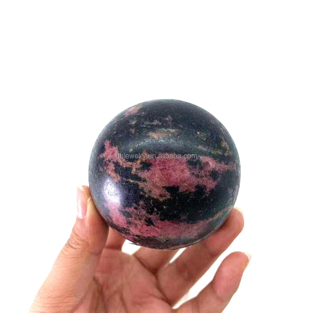 Natural peach blossom jasper sphere crystal quartz balls natural crystal quartz ball sphere for sale