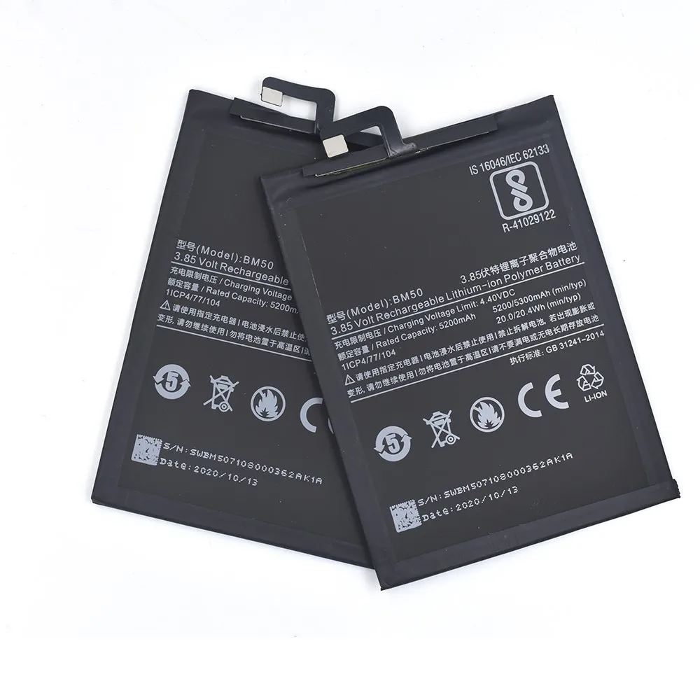 

Orginal capacity BM50 3.8V 2850mAh Battery For Xiaomi Max2 BM50 High Quality Tablet Replacement Batteries