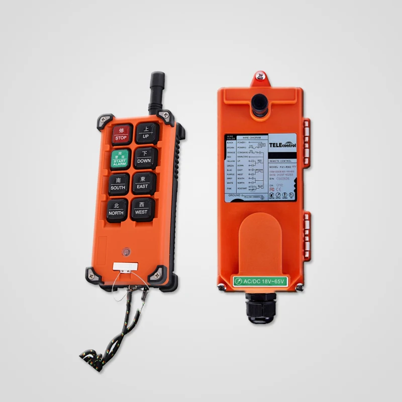 

Summit telecrane 8 buttons single speed wireless industrial radio crane remote control for crane and hoist F21-E1B