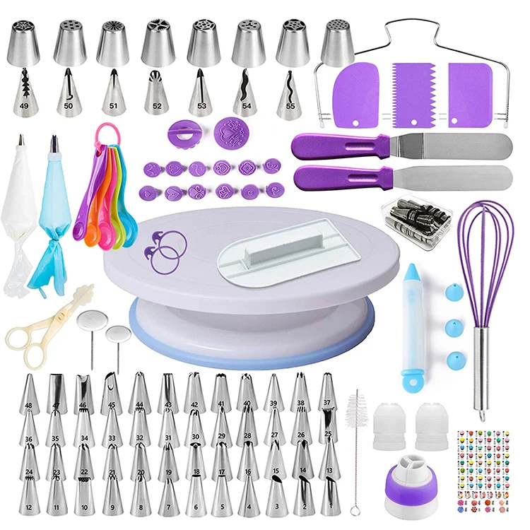

Set of 137 Baking Pastry Tools cake decoration wholesale baking supplies cake decorating set, Can be customization