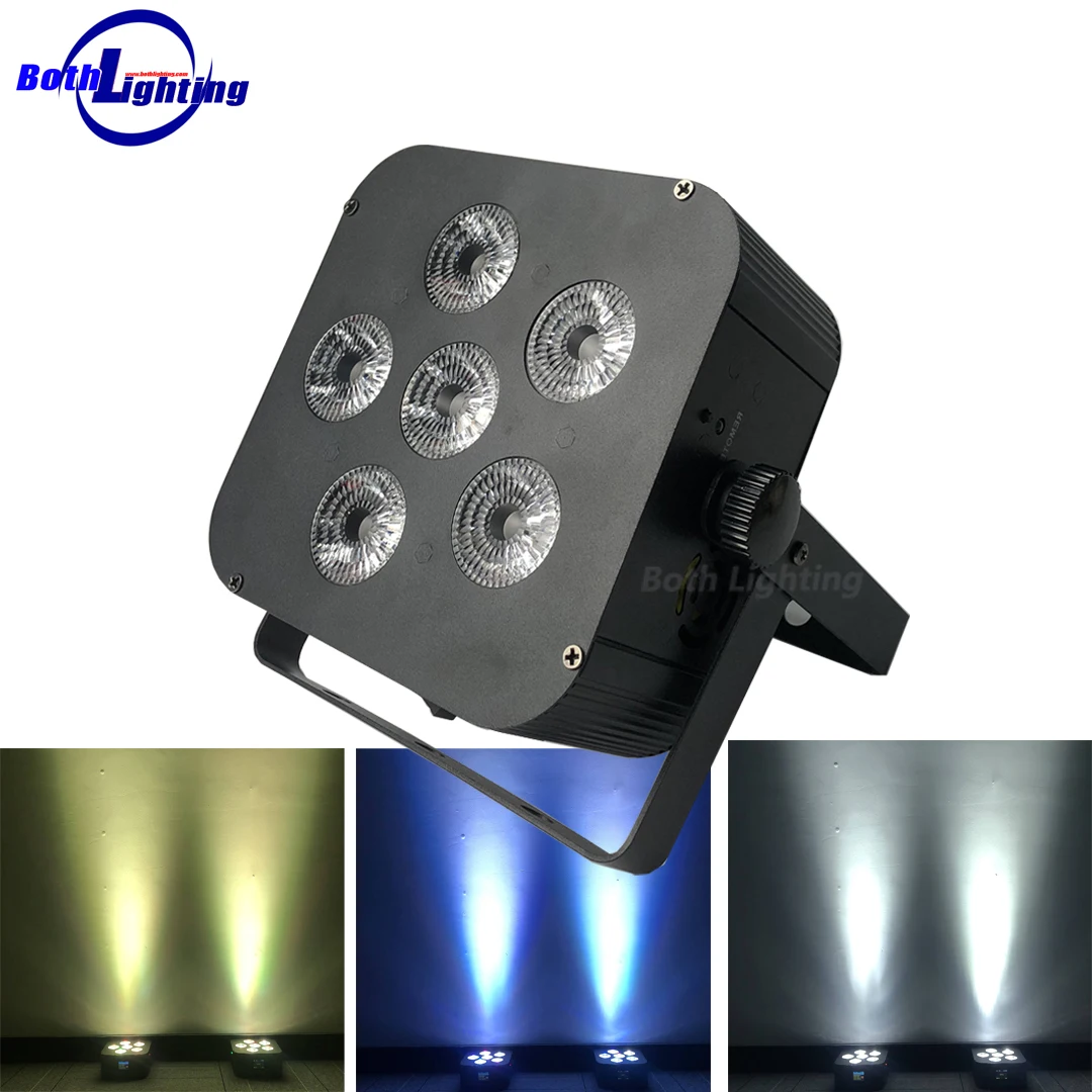 

10PCS Flightcase 6X18W RF Remote Battery Powered Wireless RGBWA UV LED DJ lightings club Wedding Par Uplight