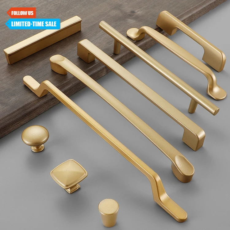 Toco Antique Metal Pull Cabinet Drawer Handle Solid Brass Push Door Handle for Hotels Kitchen Zinc Material for Wardrobe Use