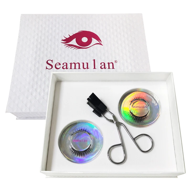 

Seamulan Magnetic Mink Lashes Wholesale Lash Vendor Magnetic Stripe Eyelash 3D Multi Layered Halloween make up