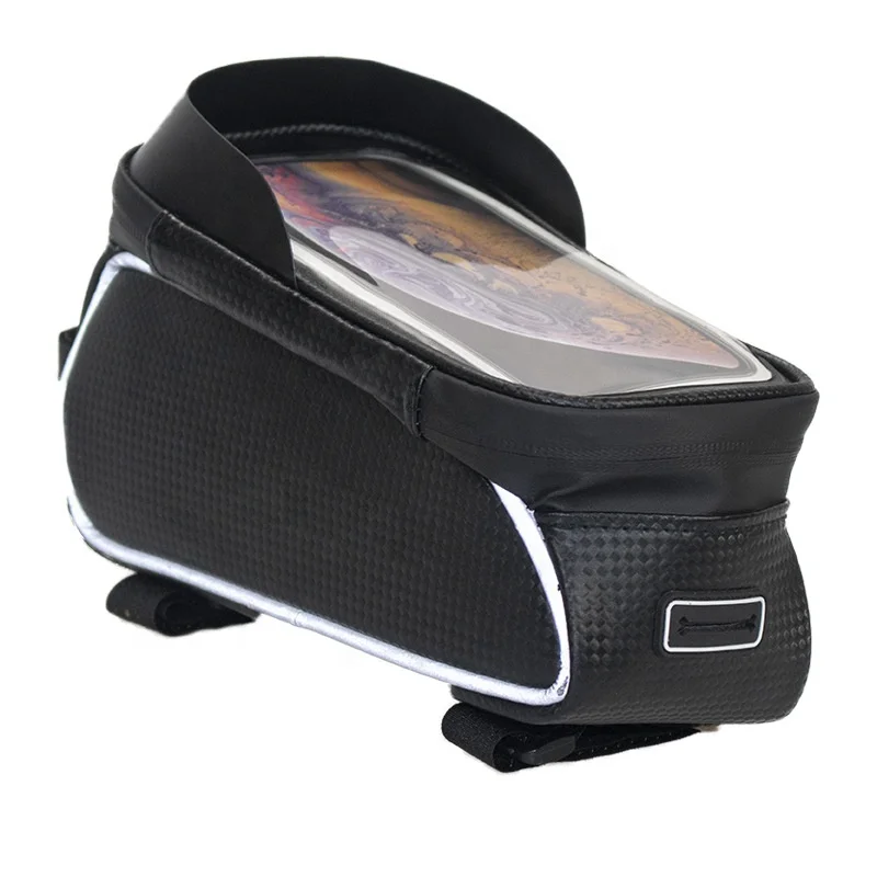 

Factory Multi-functional Touch Screen Phone Cover Electric Bike Mount Scooter Storage Bag Front Frame Phone Case Bicycle Bag