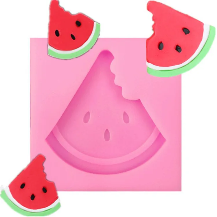 

Y2177 Handmade silicone fondant cake molds watermelon silicone cake molds, Pink