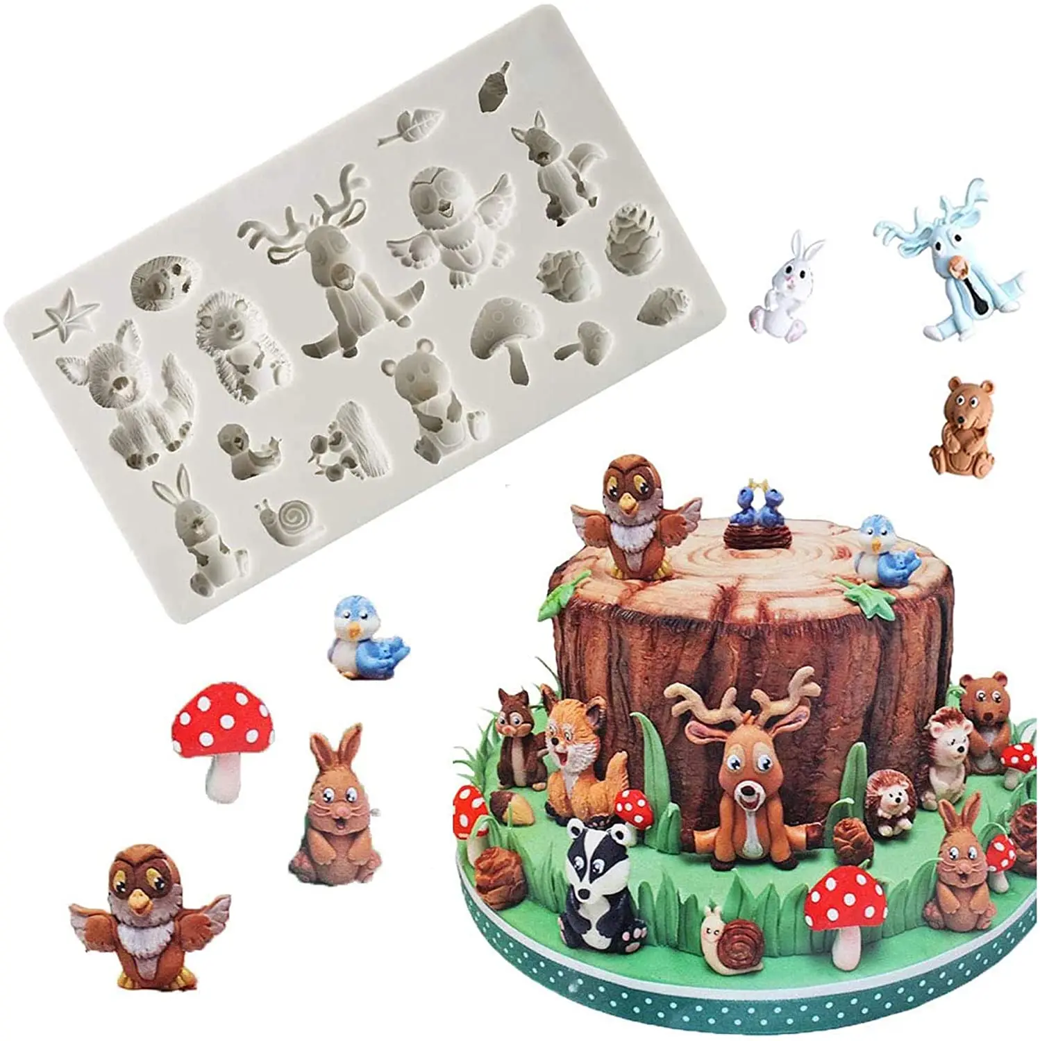 

Animal molds, kitchen baking molds, silicone cake trays for chocolate desserts candy cake decoration DIY animal molds