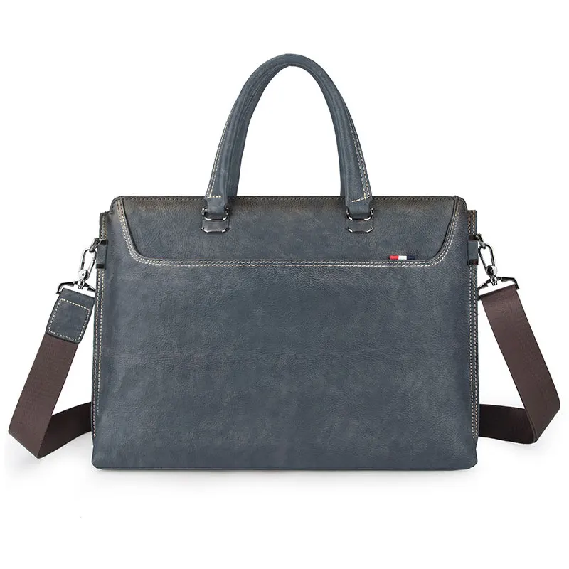 

Men's Genuine Leather Briefcase Man Laptop Bag Shoulder Bag Men's Handbag, Yellow, coffee, brown