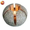 Creative Style Pumpkin And Orange Shape Natural Yellow Stone Lantern And Stone Led Lamp For Garden Landscaping Decoration