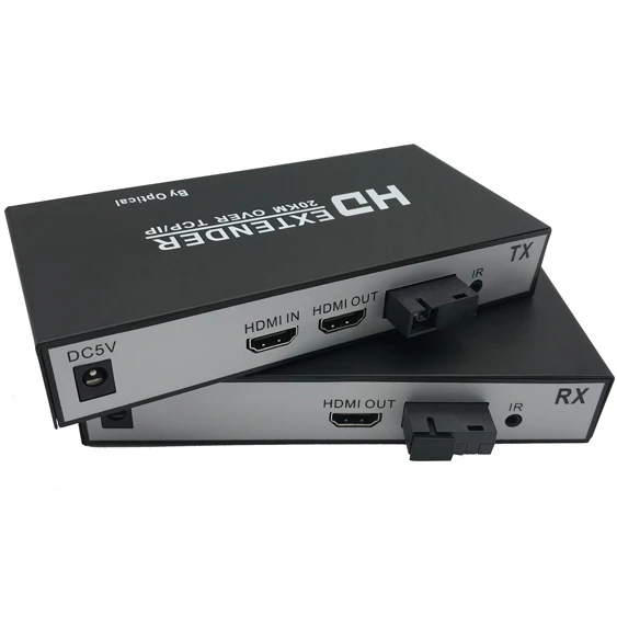 

Hot-seller 20KM Transmission Distance IR Remote Support 1080P HDMI Kvm Optic Fiber Extender with USB