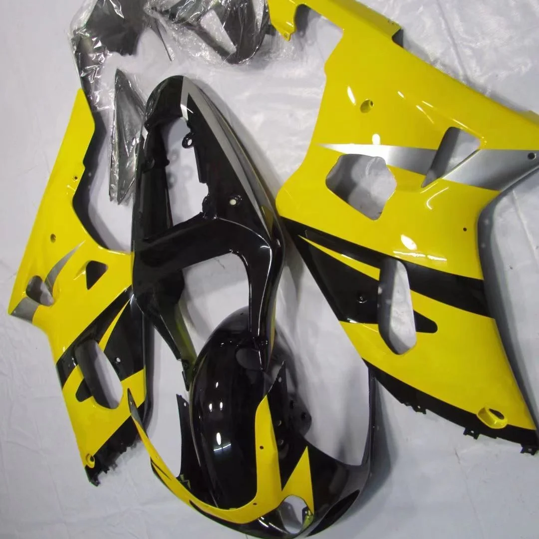 

2021 WHSC Motorcycle Fairings BodyWork Kit For SUZUKI GSXR600-750 2001-2003 yellow, Pictures shown