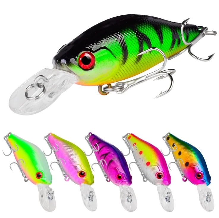 

SNEDA ABS Plastic 70mm 8g 6# Floating Minnow Lure Fishing Lure Hard Artificial Swim Baits 10 Color, 10 colors