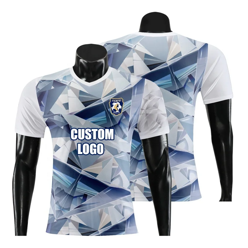 

Custom Sublimation Soccer Shirts Camisetas De Futbol Breathable Quick Dry Football Jersey Shirt Soccer Wear With Pockets WO-X858