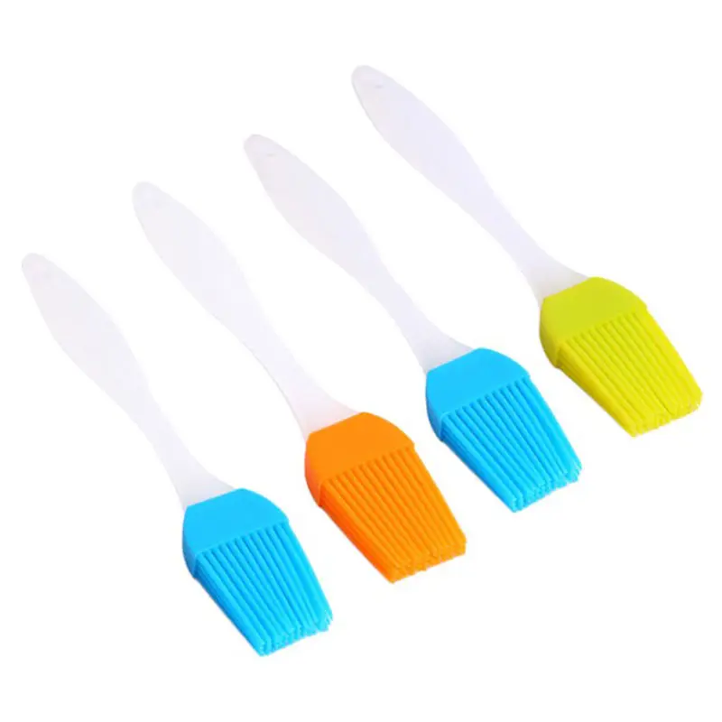 

6.5in Heat Resistant Kitchen Utensils Bakeware Tool Silicone BBQ Grill Pastry Basting Oil Brush For Cooking, Custom color