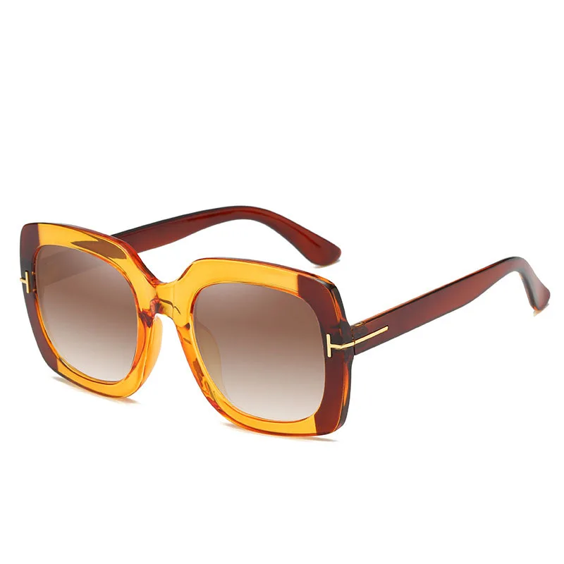 

Wholesale Fashion Design Female New Retro Square 2021 Oversized Shades Sunglasses, 7 colors