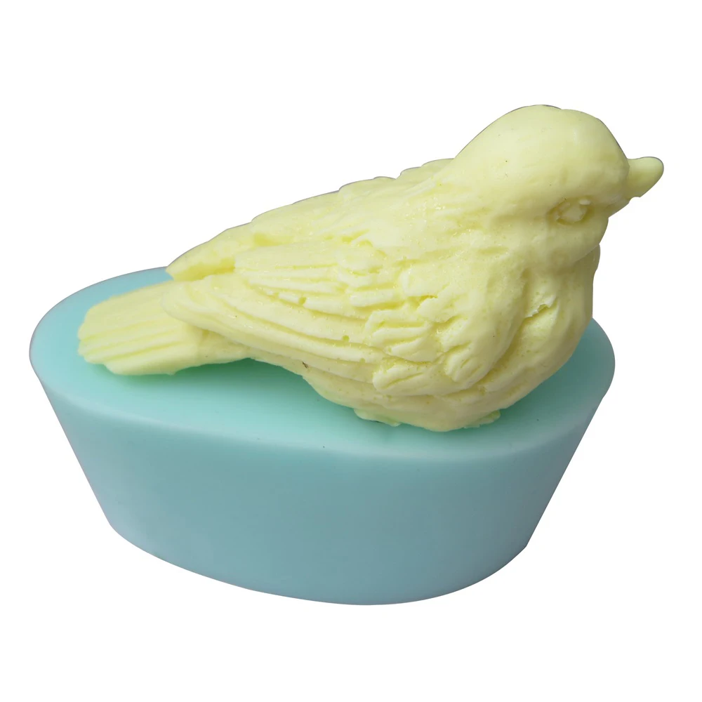 

Handmade 3D Bird Sparrow DIY Animals Soap Silicone Molds for Candle Aroma Stone Baking Molds, As customerized