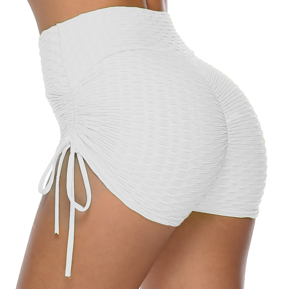 

women European and AmericanTita yoga pants high waist fitness sports sexy string tight shorts.