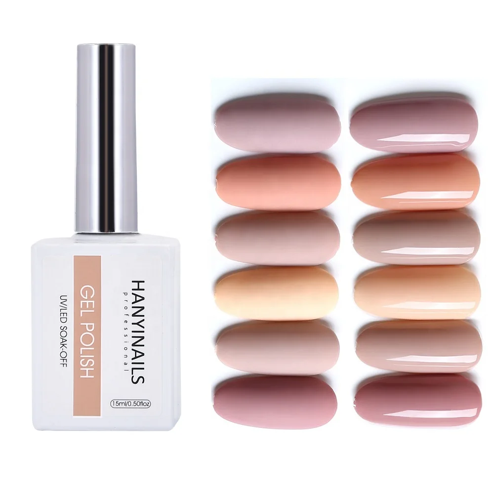 

Nude colors Private label customize your logo nail polish uv gel, Oem 600colors