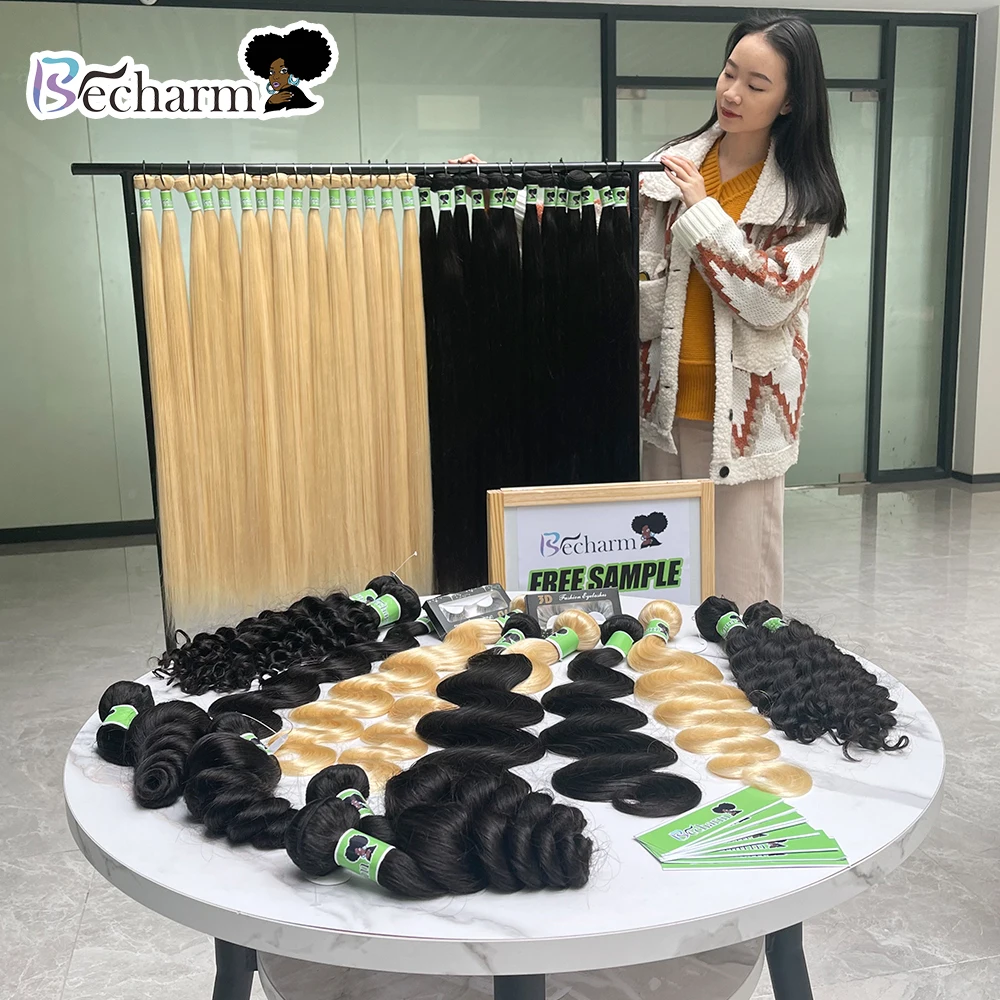 

Factory Supplier Cheap Wholesale Remy Raw Virgin Unprocessed Cuticle Aligned Indian Temple Human Hair Bundles Vendor From Indian