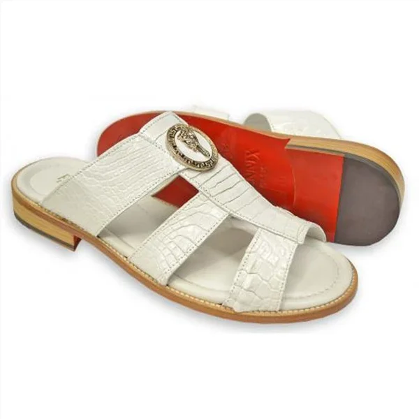 

Men's Slippers New Summer 2020 low heel men's shoes retro round head open toe outdoor sandals drop shipping, White, green, black, brown, black and white
