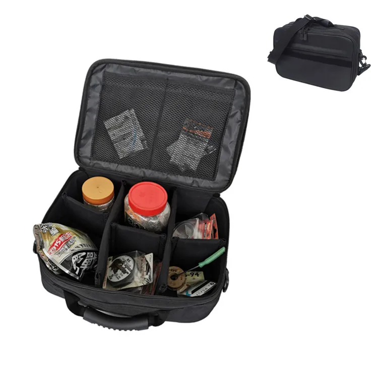 

Water-Resistant Portable Outdoor Fishing Gear Reel Tackle Storage Carry Bag with Adjustable Shoulder Strap