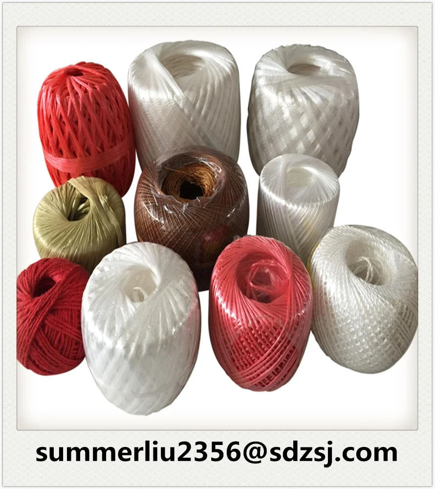 
pp split yarn rope extruder/ plastic twine fiber machine 