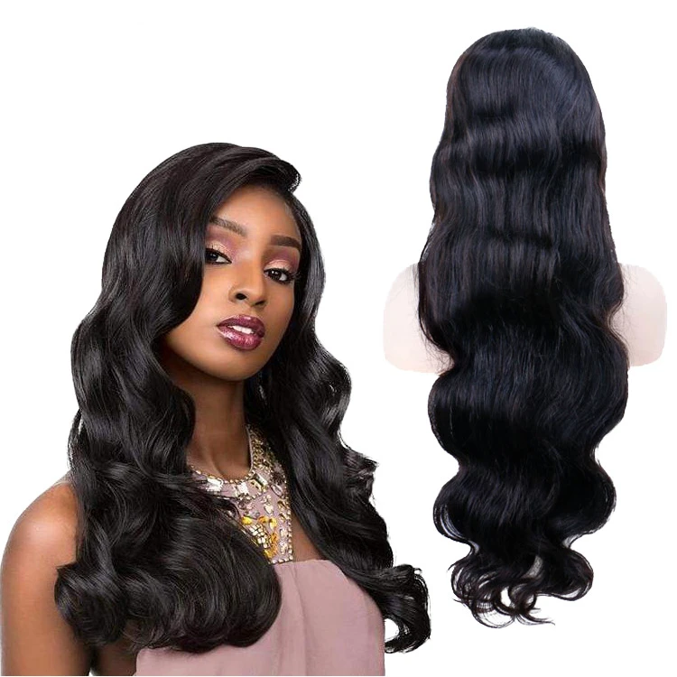 

Ready To Ship Black 13*14 Human Hair HD Lace Front Long Body Wave Wigs