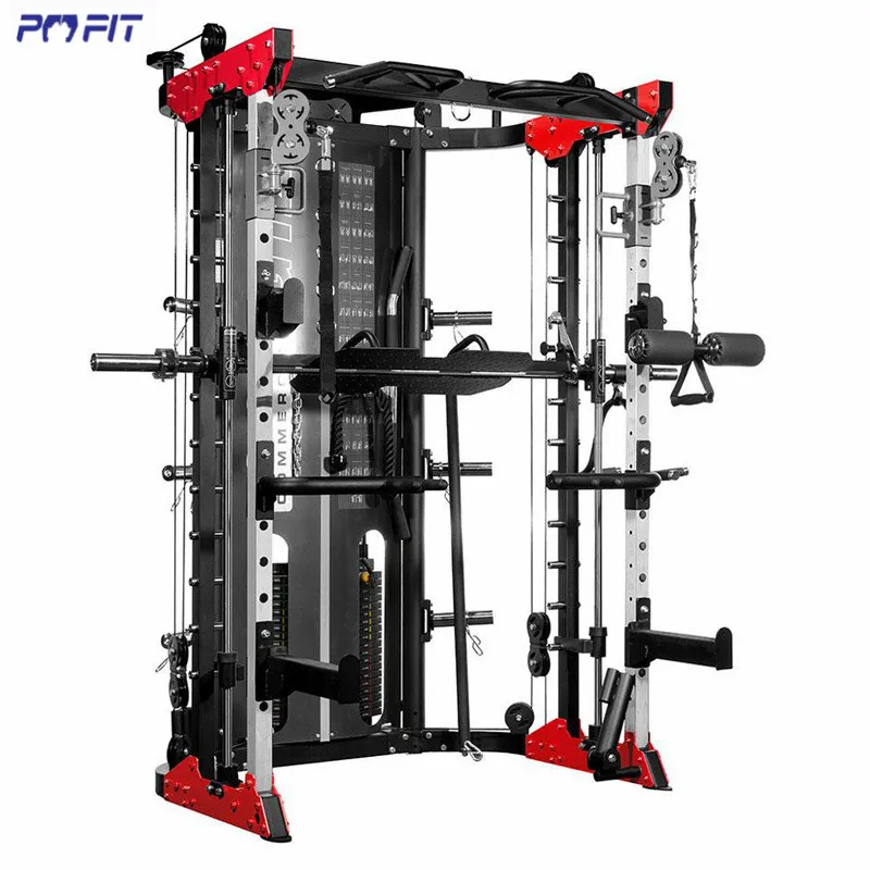 

Smith machine power cage cable crossover jaula de pesas maquina de gimnasio multifuncion jaula pesas, Custom color