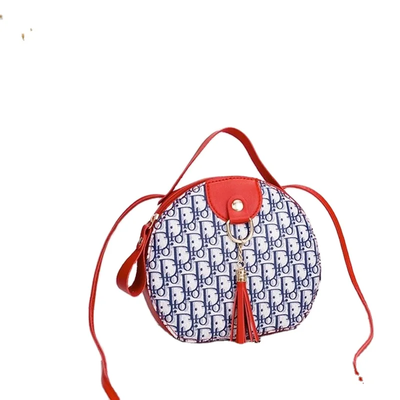 

2021 Fashion Pu Leather New Handbag For Women Mini Cute Bucket Purse Girls, Black pink red orange green