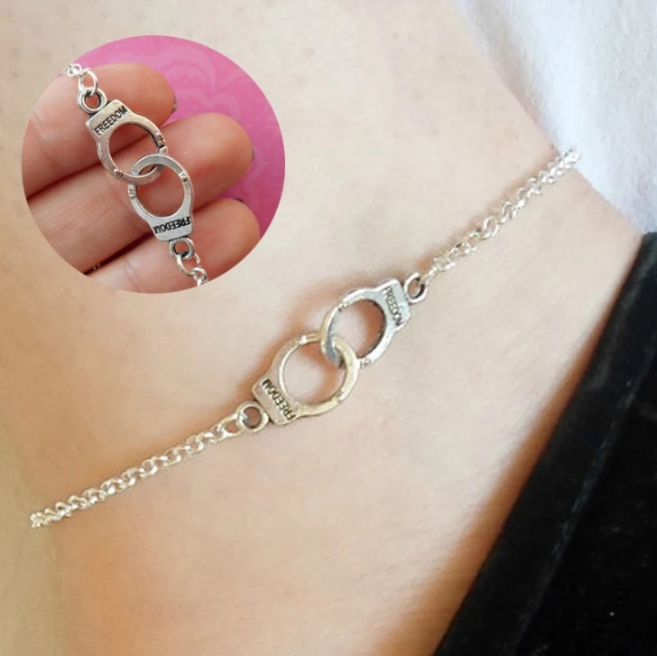 

Jewelry Summer Anklet Fashion Handcuffs Anklet Beach Foot women gold anklet Jewelry Friendship