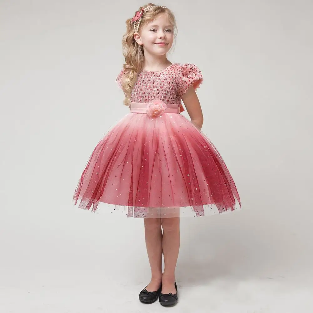 

Elegant high quality boutique clothing Wedding Formal Girls Party Dresses girls evening dress L5161, Red,plum,pink,dark blue
