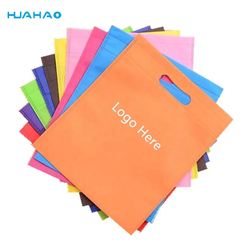 

Eco-Friendly Wholesale Customized Promotional Bolsas Ecologicas Shopping TNT Die Cut Non Woven Gift Bag, 12 colors avaliable