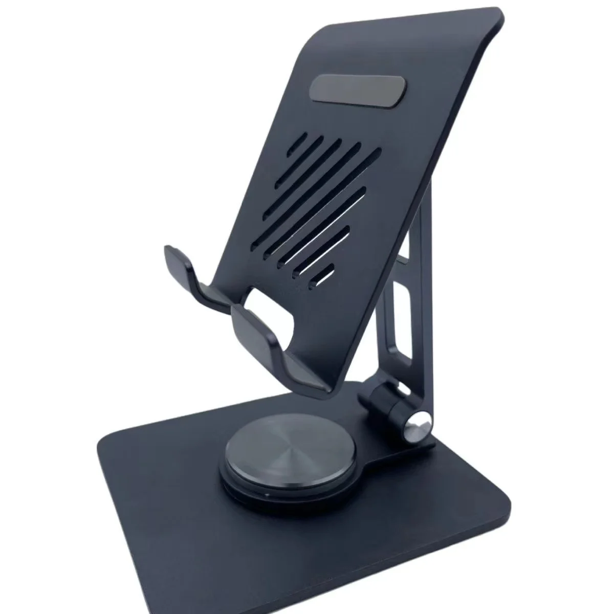 

Amazon Quality Swivel Metal Tablet Stand with 360 Rotating Base Aluminum Foldable Adjustable Phone Holder