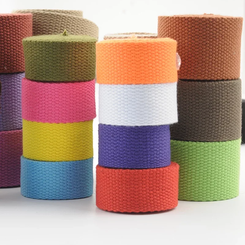 

20mm 25mm 30mm Recycled Sewing Tape backpack Canvas Polyester Cotton Webbing