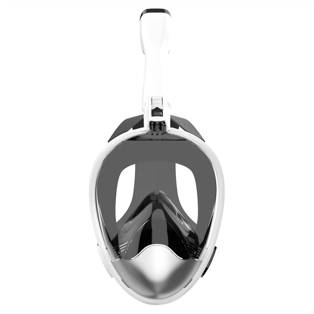 
WASPO High Quality Professional Silicone Snorkel Mask , Full Face Snorkel Mask 180 Degree View 