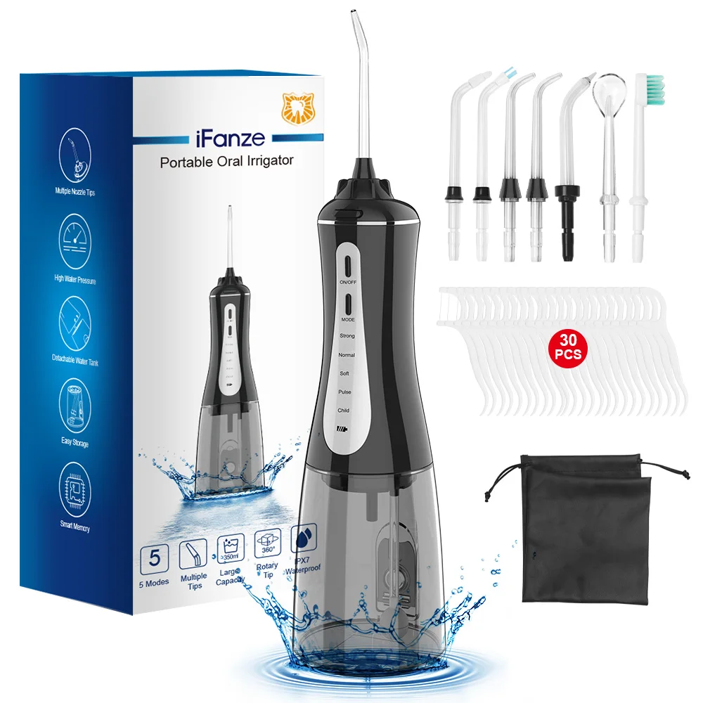

Amazon Portable Dental Smart Dental Pick Rechargeable Oral Irrigator Water Flosser, Customized color