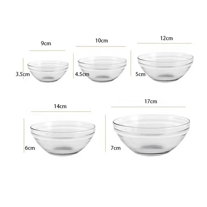 Emsa 514563 2Er Set Salad Bowls with lid, glass clear plastic, 2 and 3.5 L