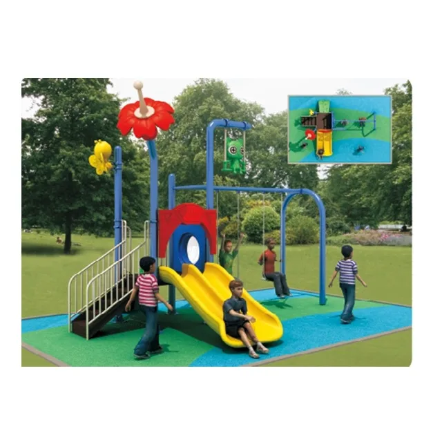 garden swing slide set