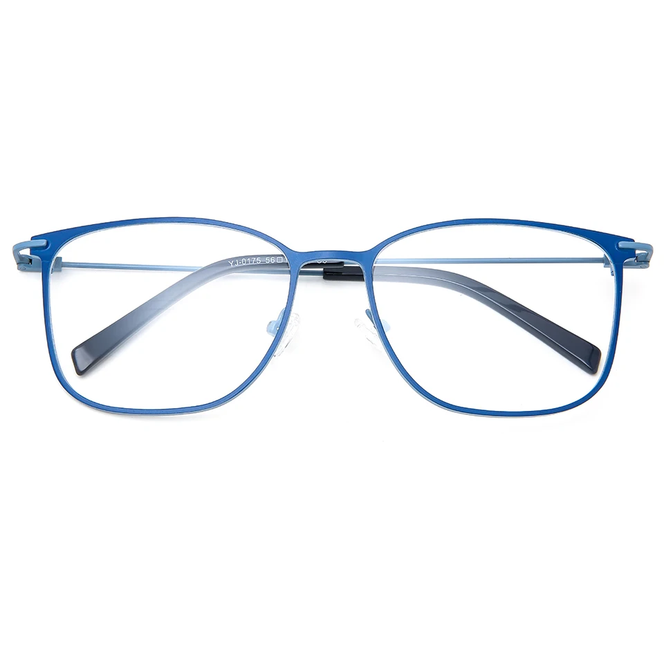 

Thin and lightweight square Metal eyeglasses frame two-tone metal men women high quality optical frame