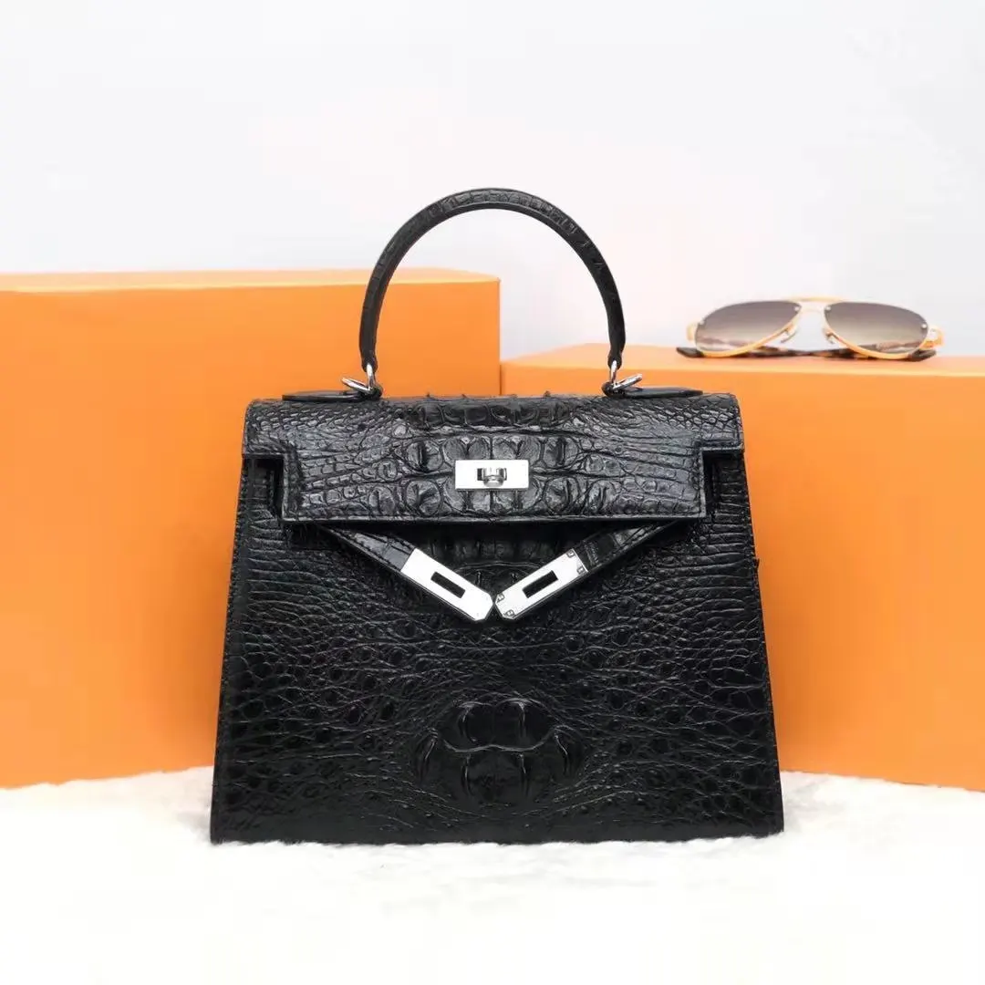 

Wholesale Elegance Stylish Embossed Luxury Purse Sling Messenger Bag Crocodile Genuine Leather Tote Bag Ladies Women's Handbags