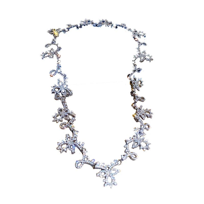 

New Fashion Jewelry Rhinestone Lady Crystal Craft Jewelry Necklace