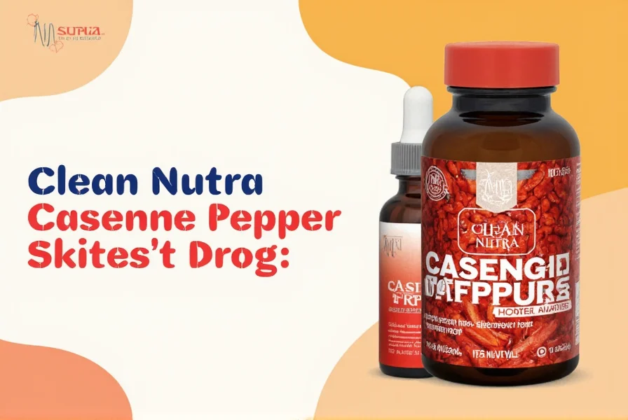 Cayenne pepper drops mixed in glass of water with measuring dropper
