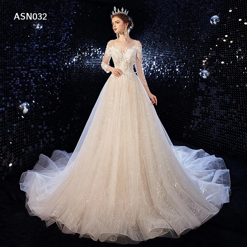 

Jancember ASN032 New 2021 White Fairytale Ball Gown Wedding Dresses