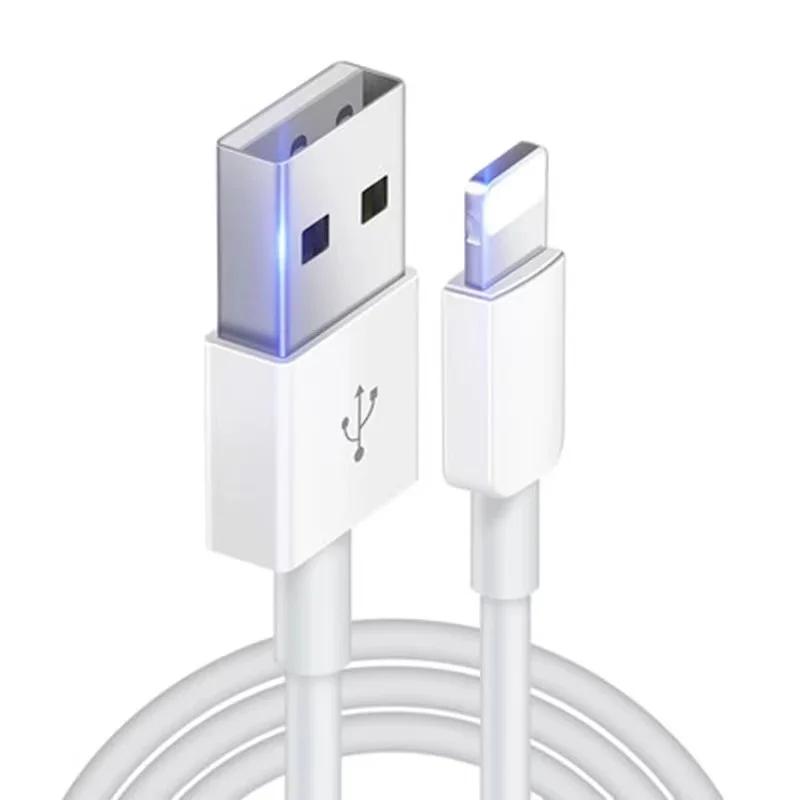

Ready to Ship Original High Speed White Data Sync TPE USB to Lighting Fast Charging Cable for iPhone 12 11 X XS XR 8 and More