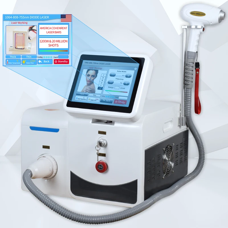 

New Portable Mini 2500w 808nm Diode Laser Epilator Super Hair Removal Facial Hair Remover And Skin Treatment System