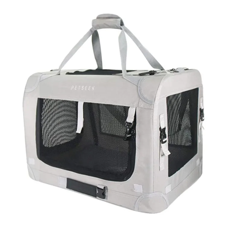 

Pet Carrier Airline Approved, Soft-Sided Pet Travel Bag for Cats with Mesh Windows and Fleece Padding, Collapsible Dog Carrying, Multi-colors