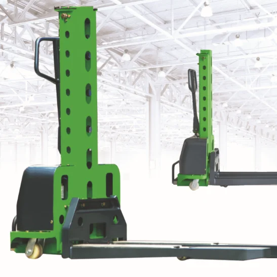 

SES-500 Semi Electric Self Load Stacker Self move walking stacker smart forklift