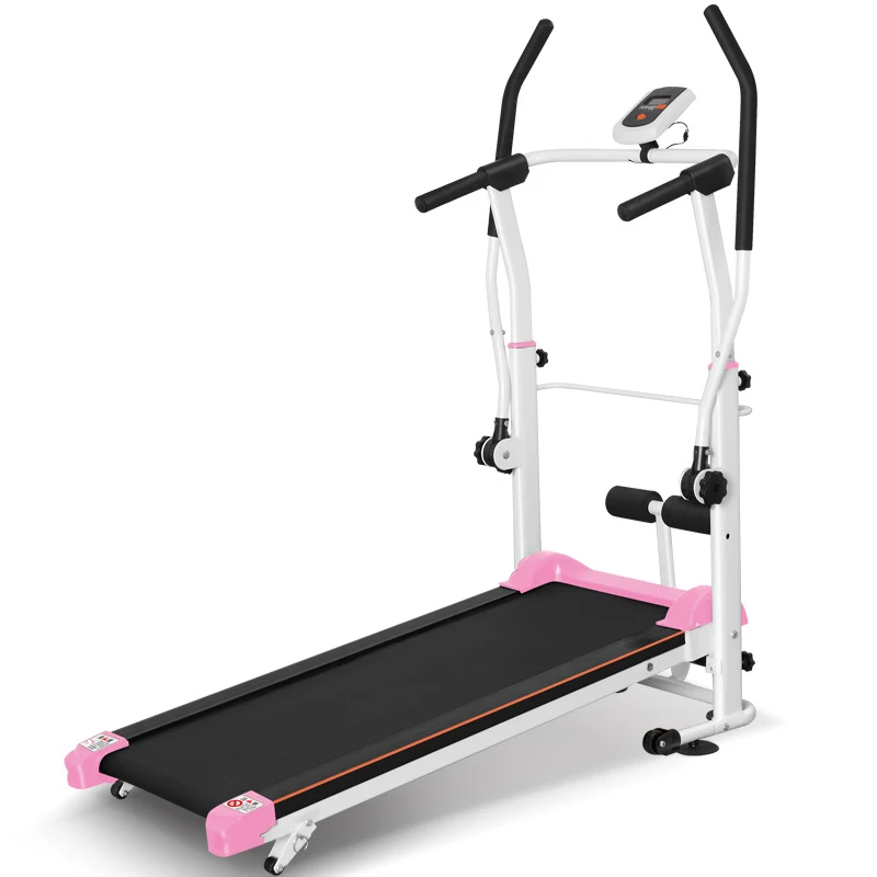 

Exercise Fitness Equipment Home Foldable Treadmill Running Machine, Black/pink