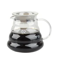 

V60 Clear Cloud Range Coffee Server 600ml Carafe Drip Coffee Pot Barista Percolator Glass Coffee Server