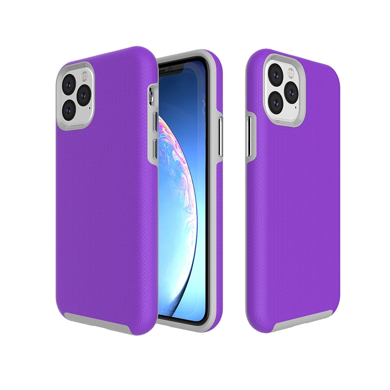 

2020 HWcase universal hot selling 2 in 1 TPU PC products cell telephone cases for apple iphone 11 phone, Black, mint green, hot pink, purple
